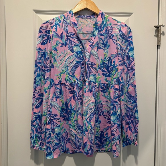 Lilly Pulitzer Winona Knit Tunic Top Just A Lil Jelly - Picture 5 of 8